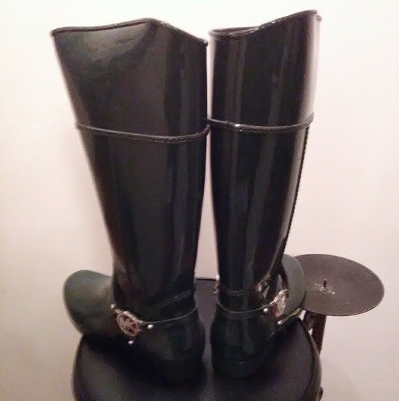 Michael Kors Women's Dark Green Rain Boots - Picture 8 of 8